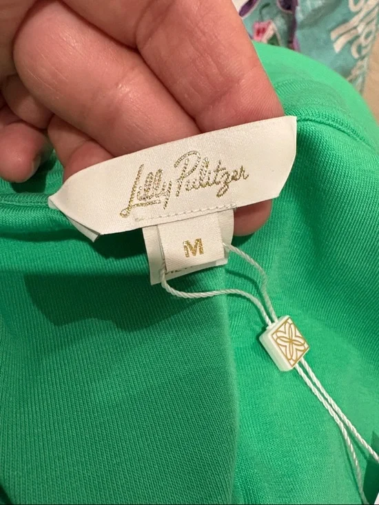 New Lilly Pulitzer Reema Sleeveless Polo Dress Spearmint Green Size Medium - Picture 7 of 13